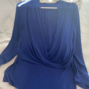 Stunning BCBG Colbat blue blouse. Chiffon Material.
